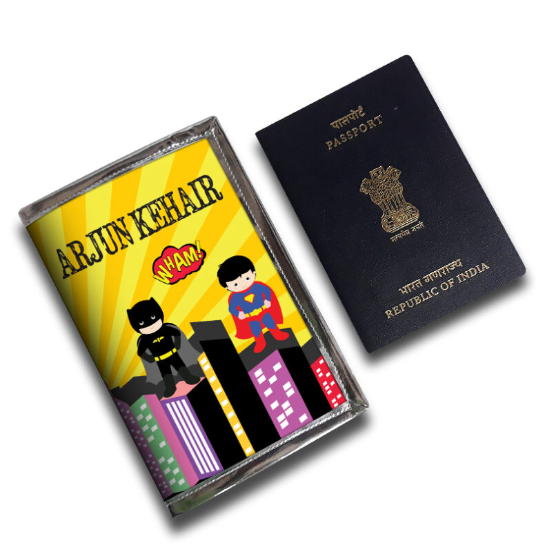 Superheroes Passport Cover – Names Personified